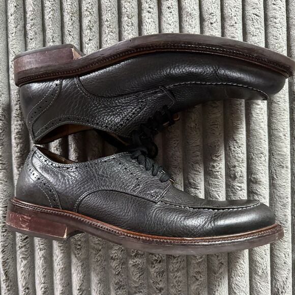Johnston & Murphy Shoes Men US 9.5 Black Leather - Picture 6 of 9